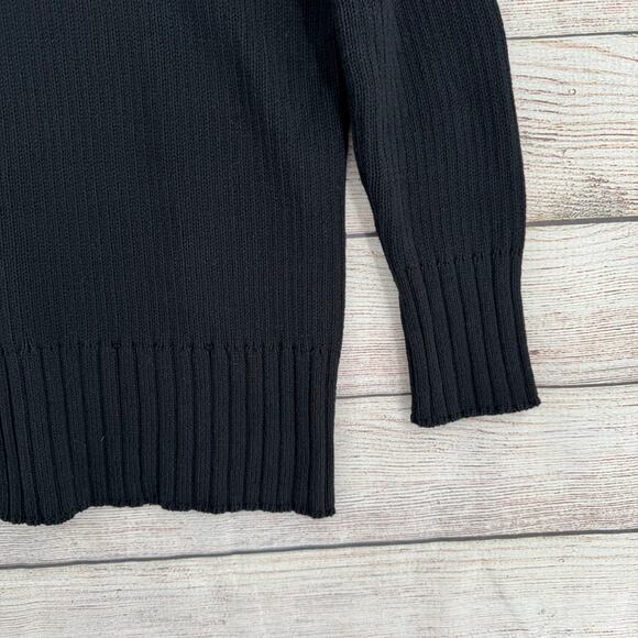 Free People FP Beach Rib Knit Mock Neck Sweater Womens XS Black - Picture 13 of 13